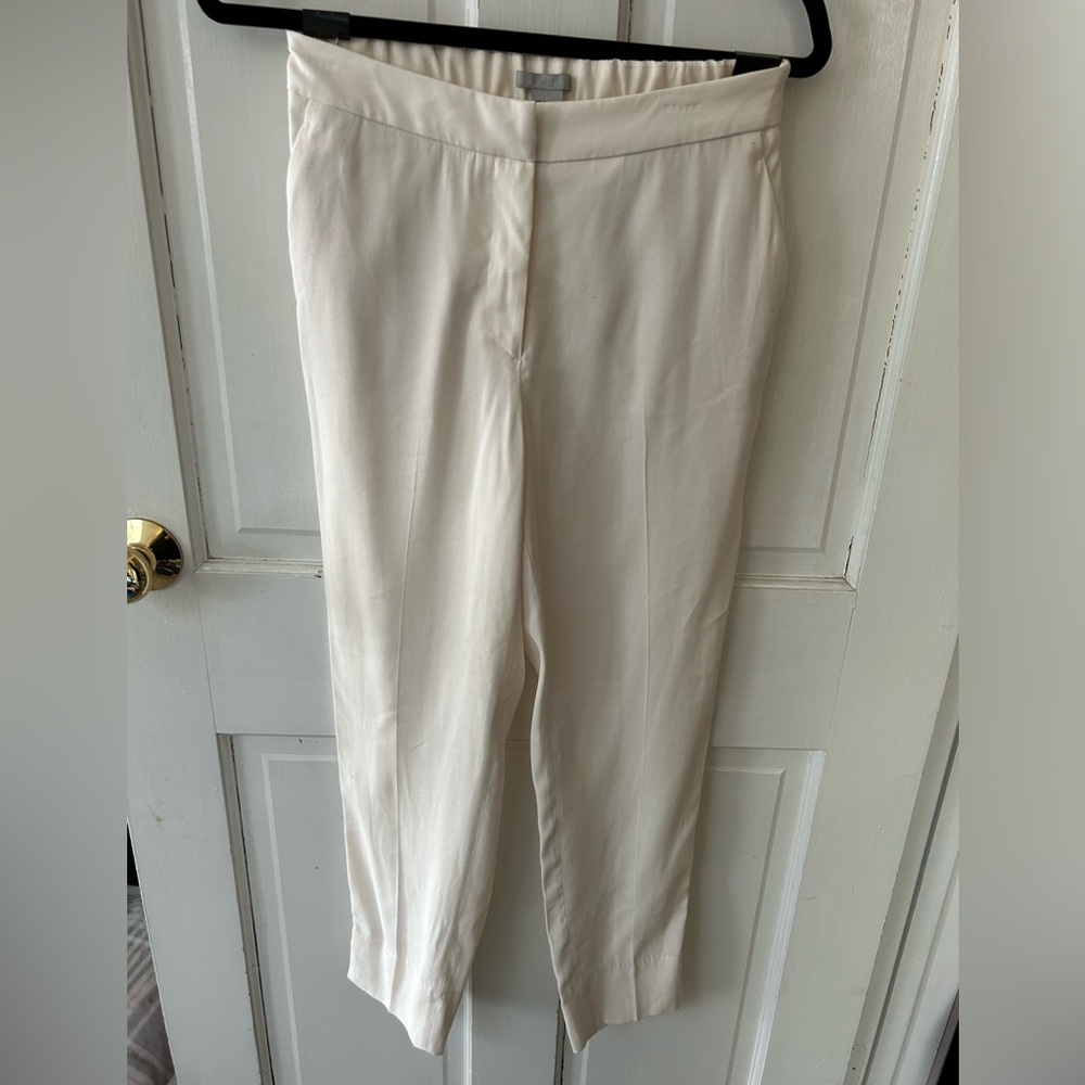 H&M White Trouser Pants | Size 6
